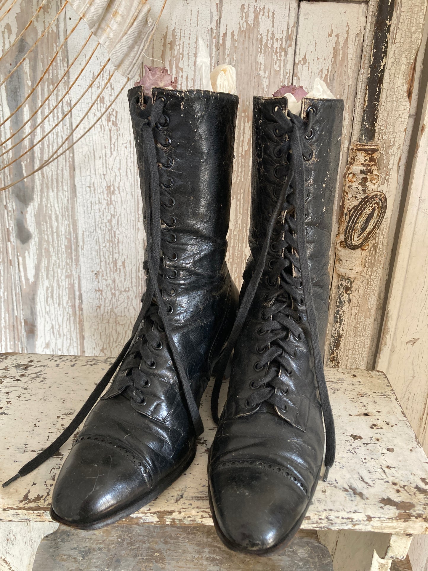 Victorian boots.