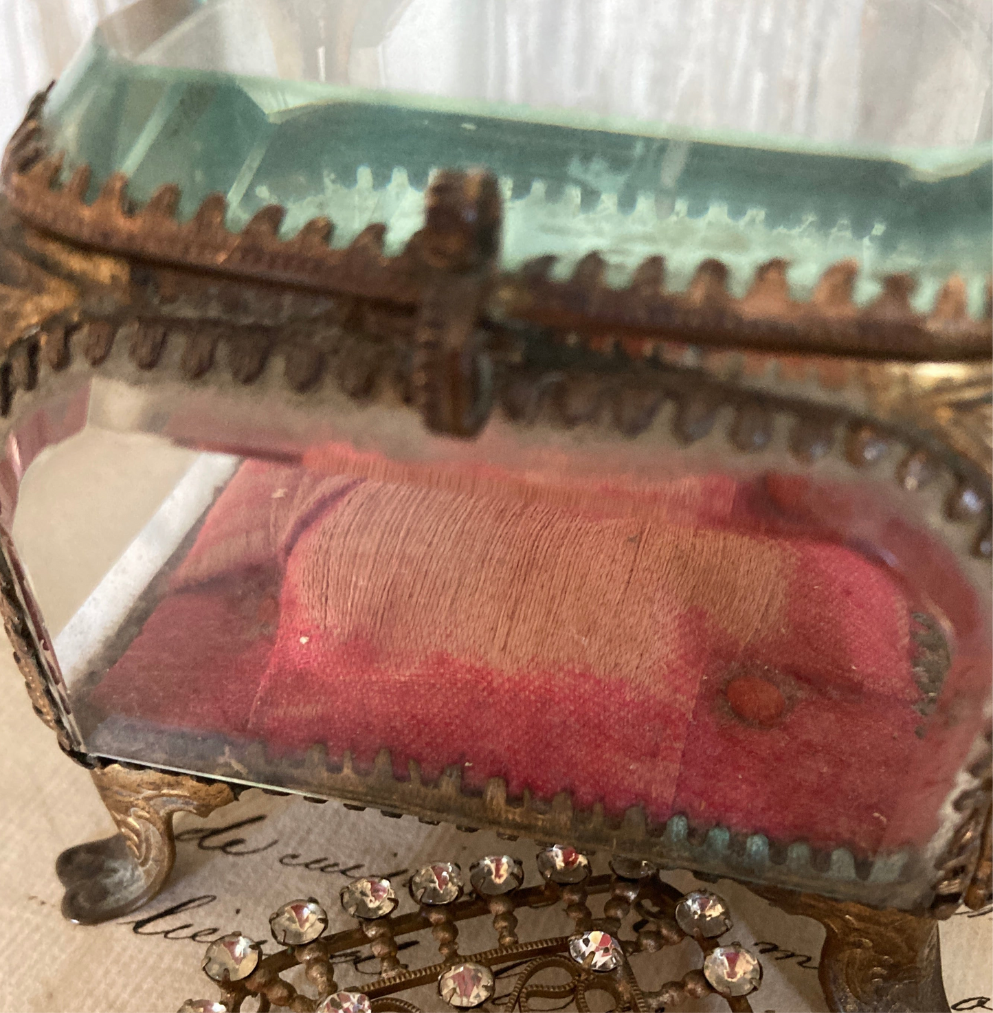 Nineteenth century square french casket.