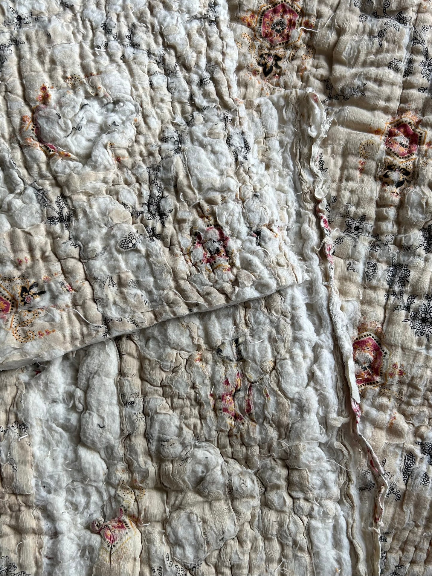 Nineteenth century french quilt pieces