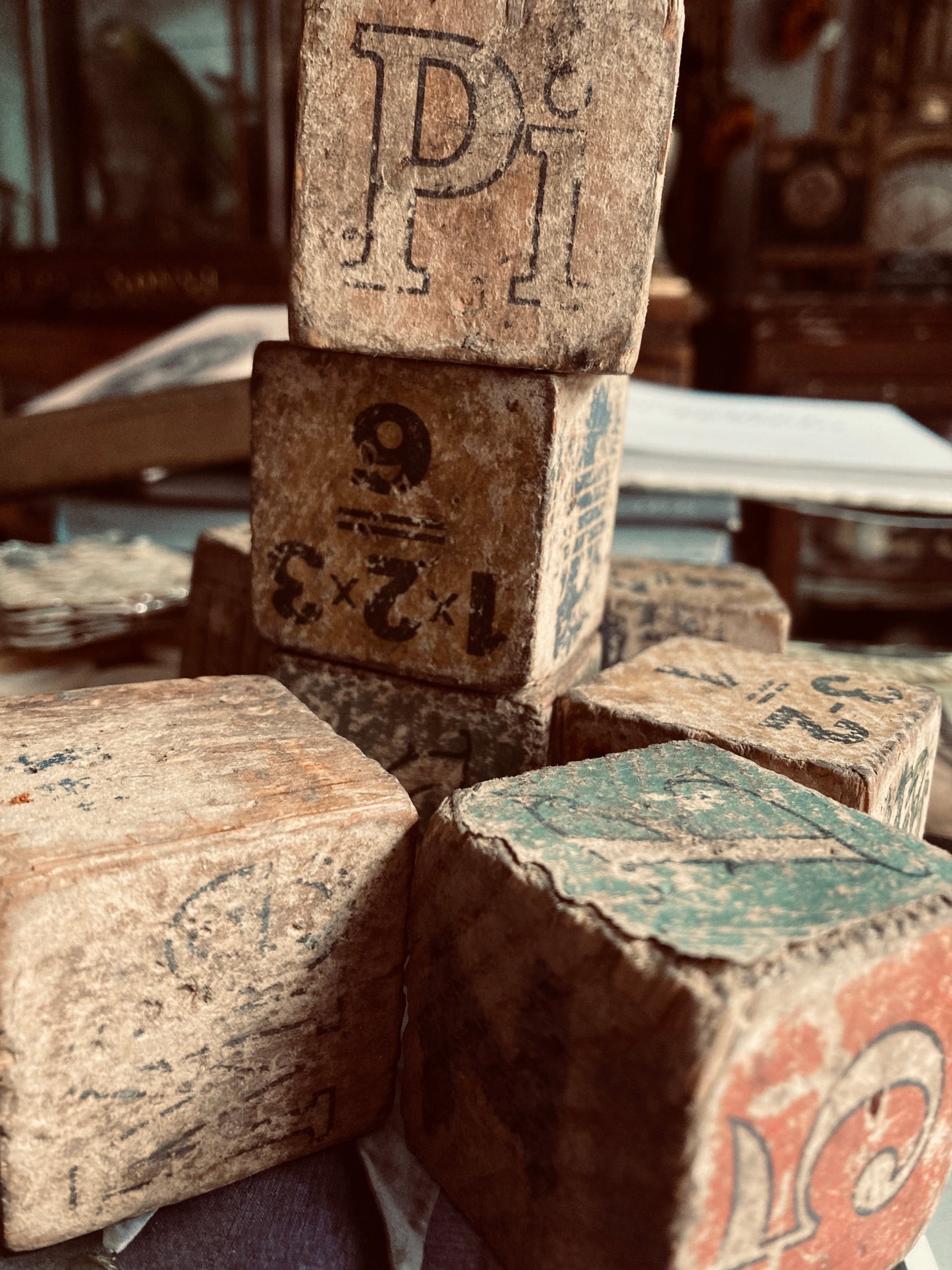 Antique french blocks