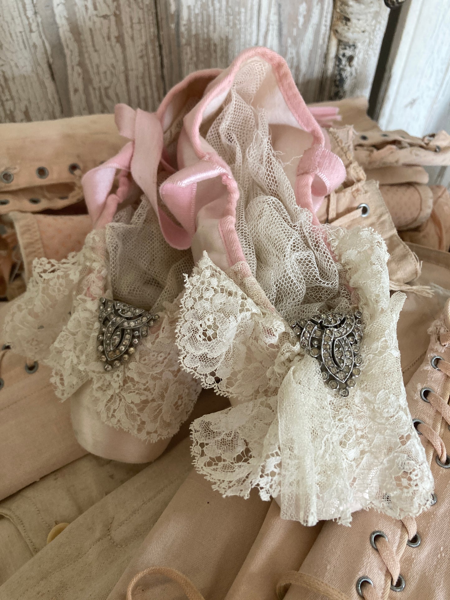 French vintage Ballet pointes.