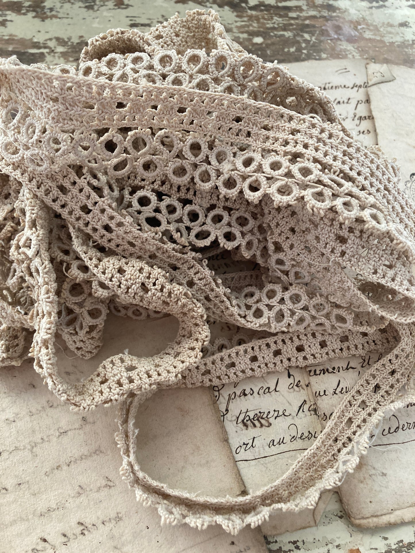 Antique french lace.