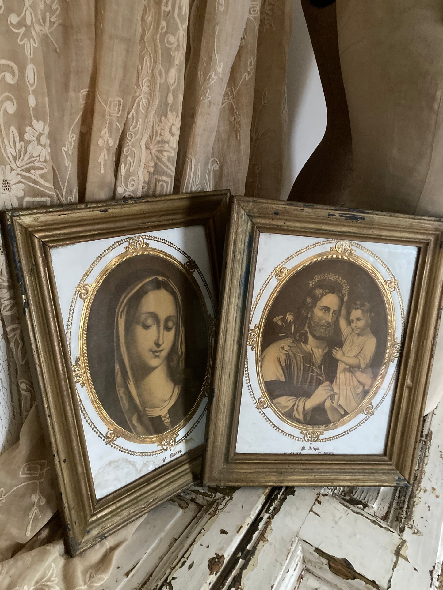 Pair of Nineteenth century french wall hangings.