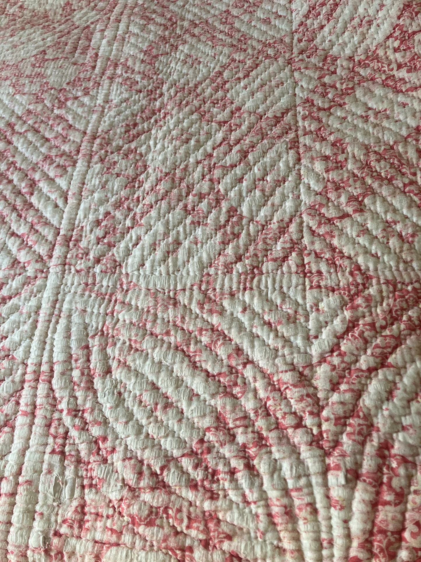 Gorgeous french antique double sided quilt.
