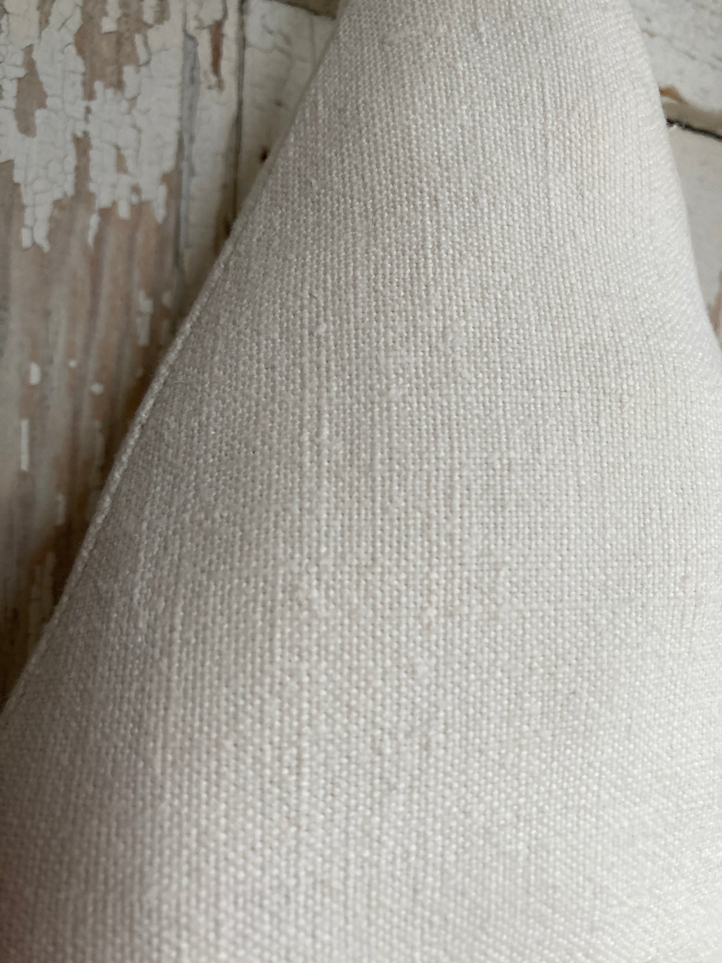 Charming Old french linen hanging christmas trees.