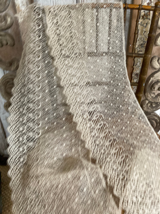 Deep Antique french lace