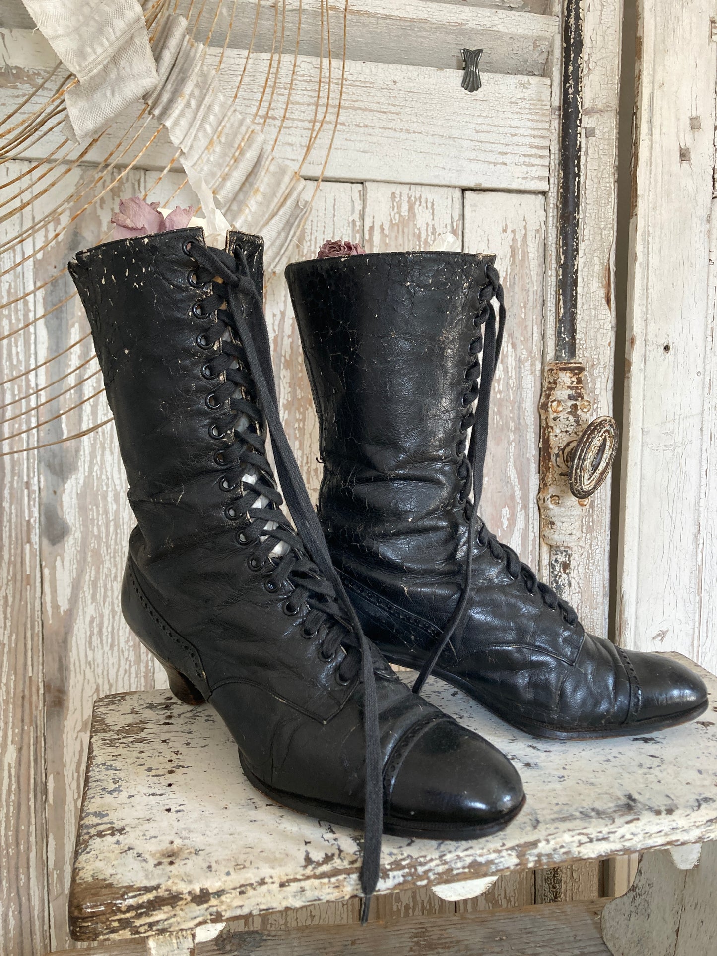 Victorian boots.