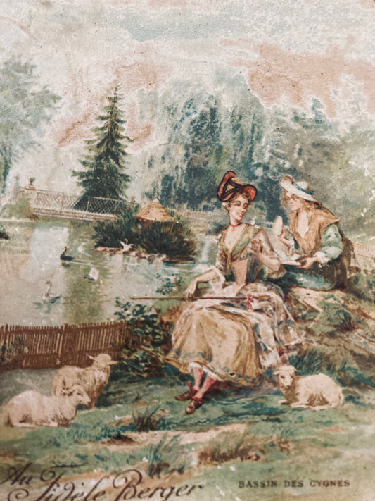 Antique French bon bon tin.