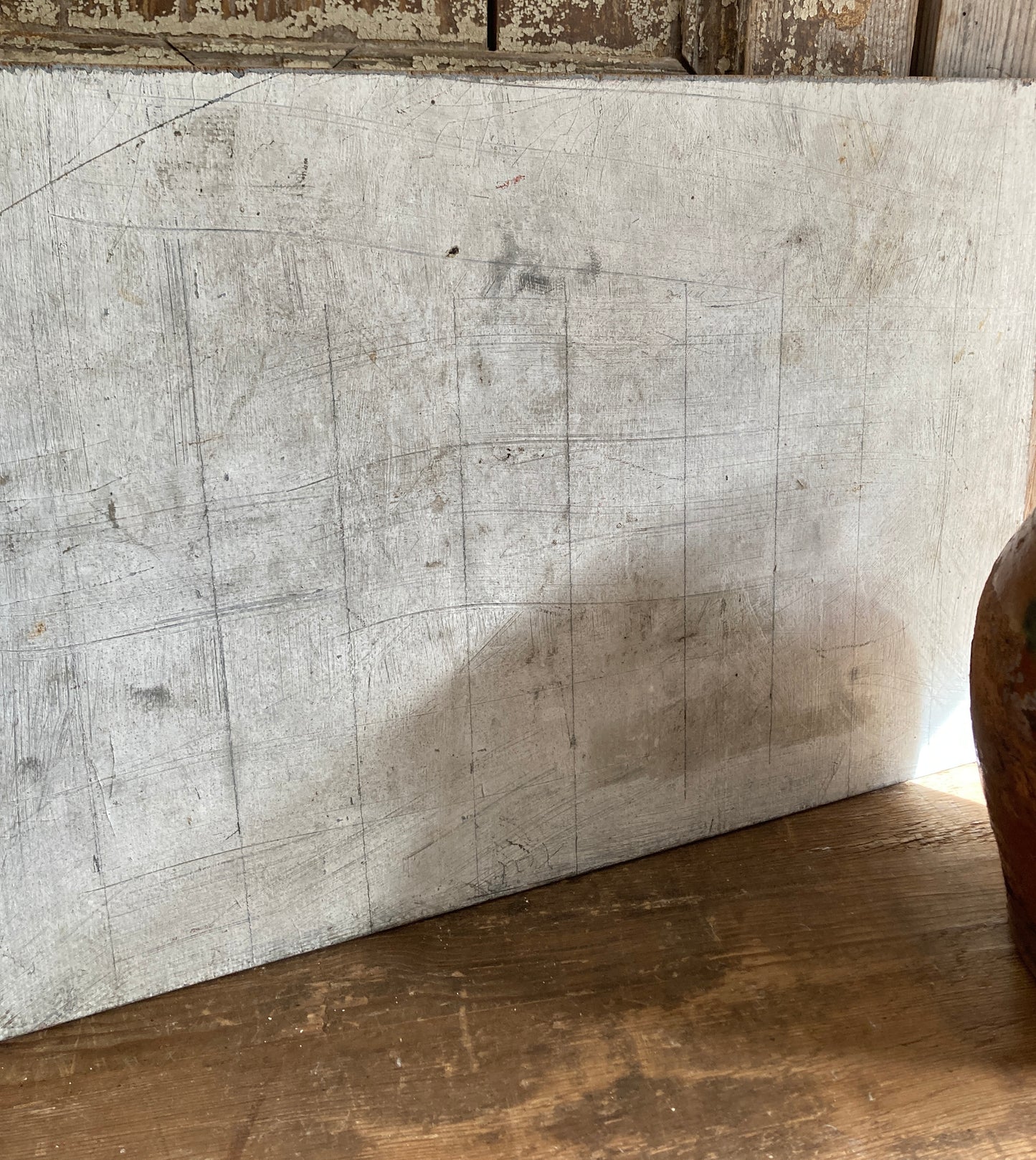 Rustic french oil on board