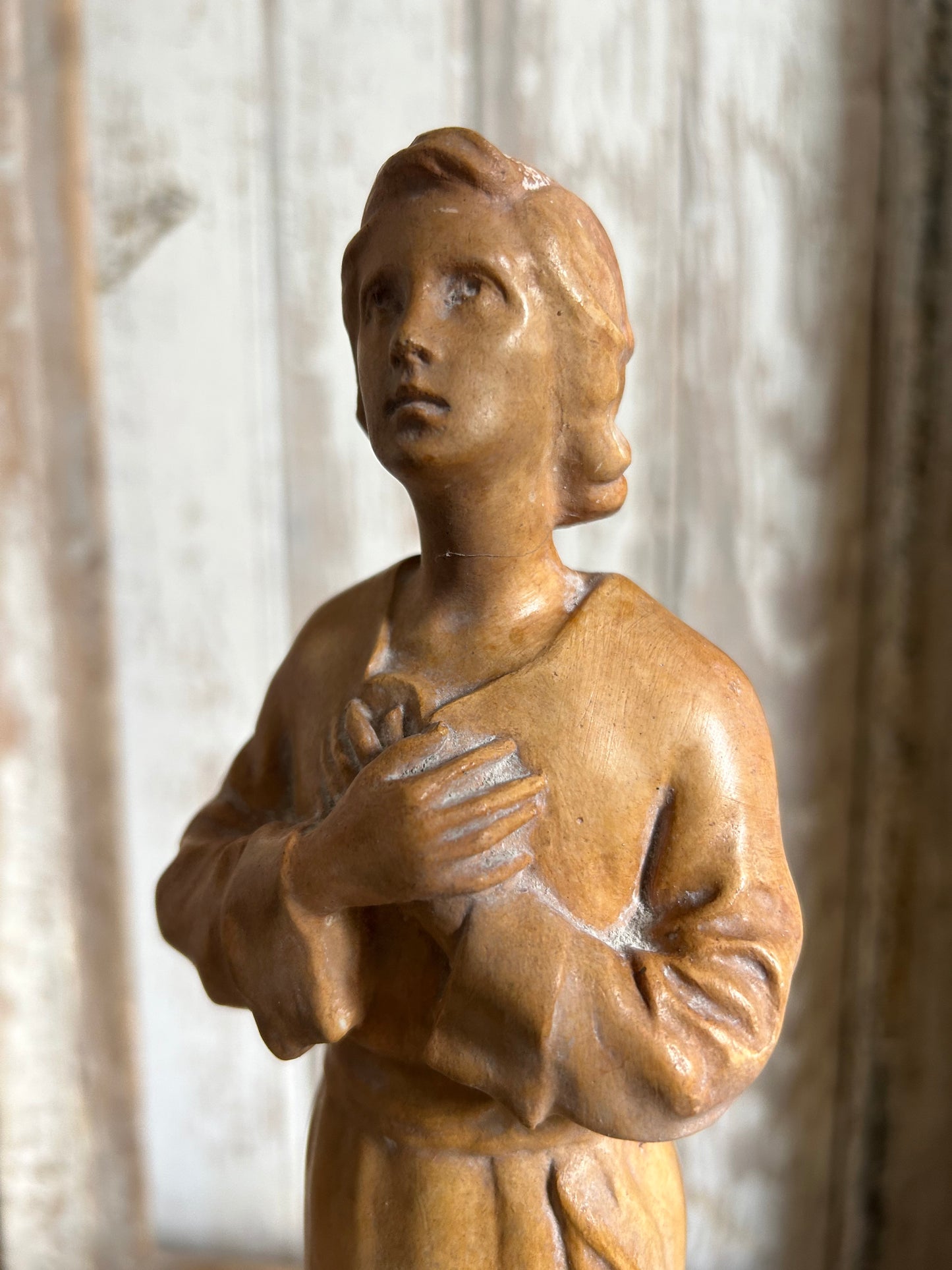 Antique french religious figure.