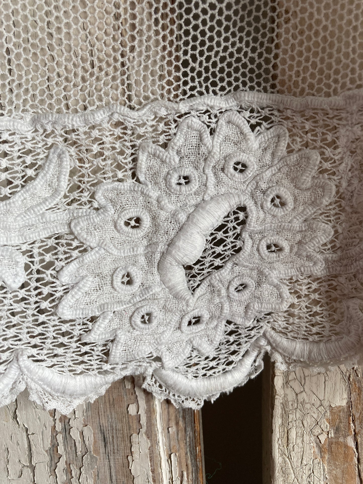 Antique white french panel