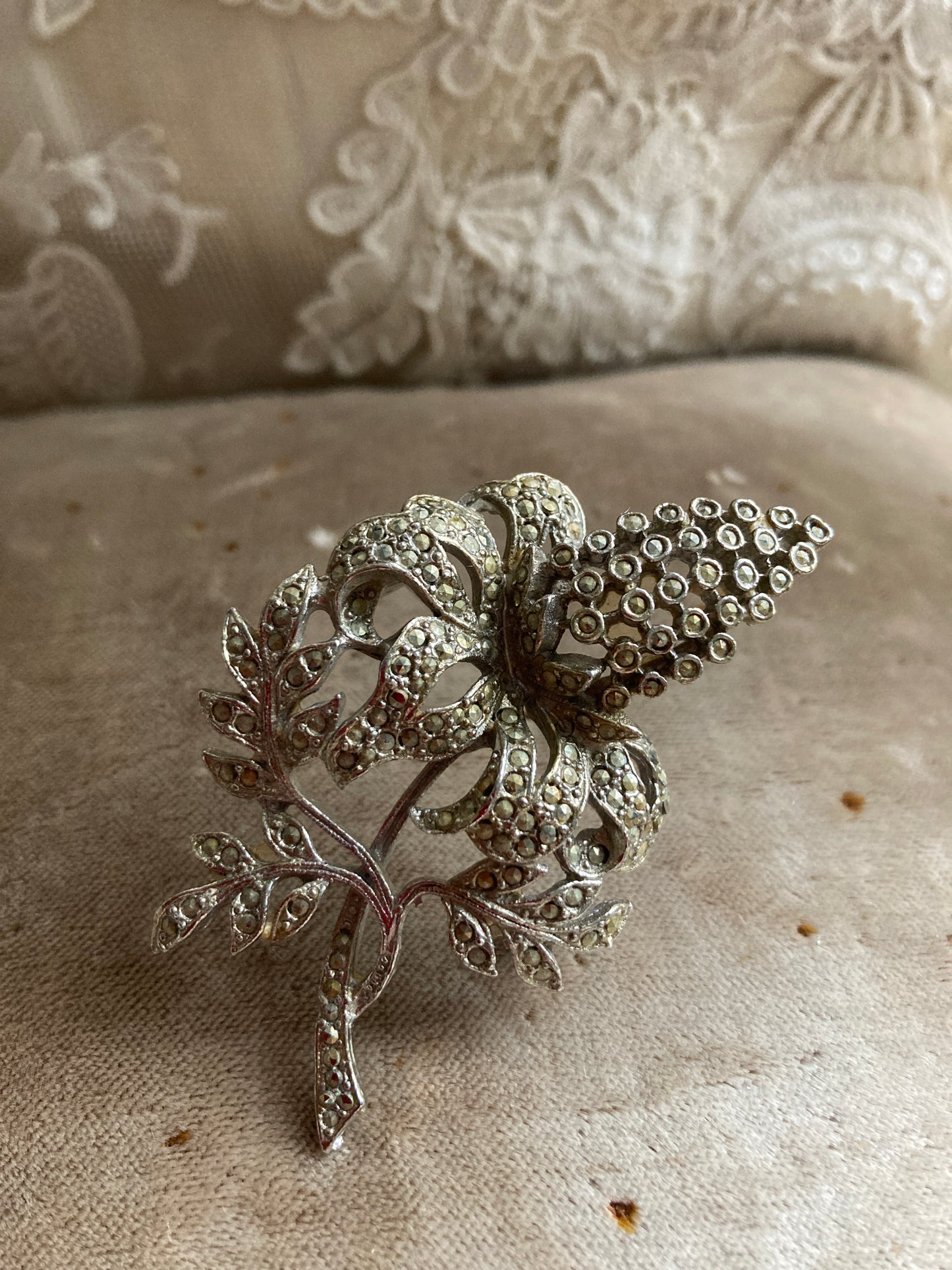 Vintage marcasite brooch