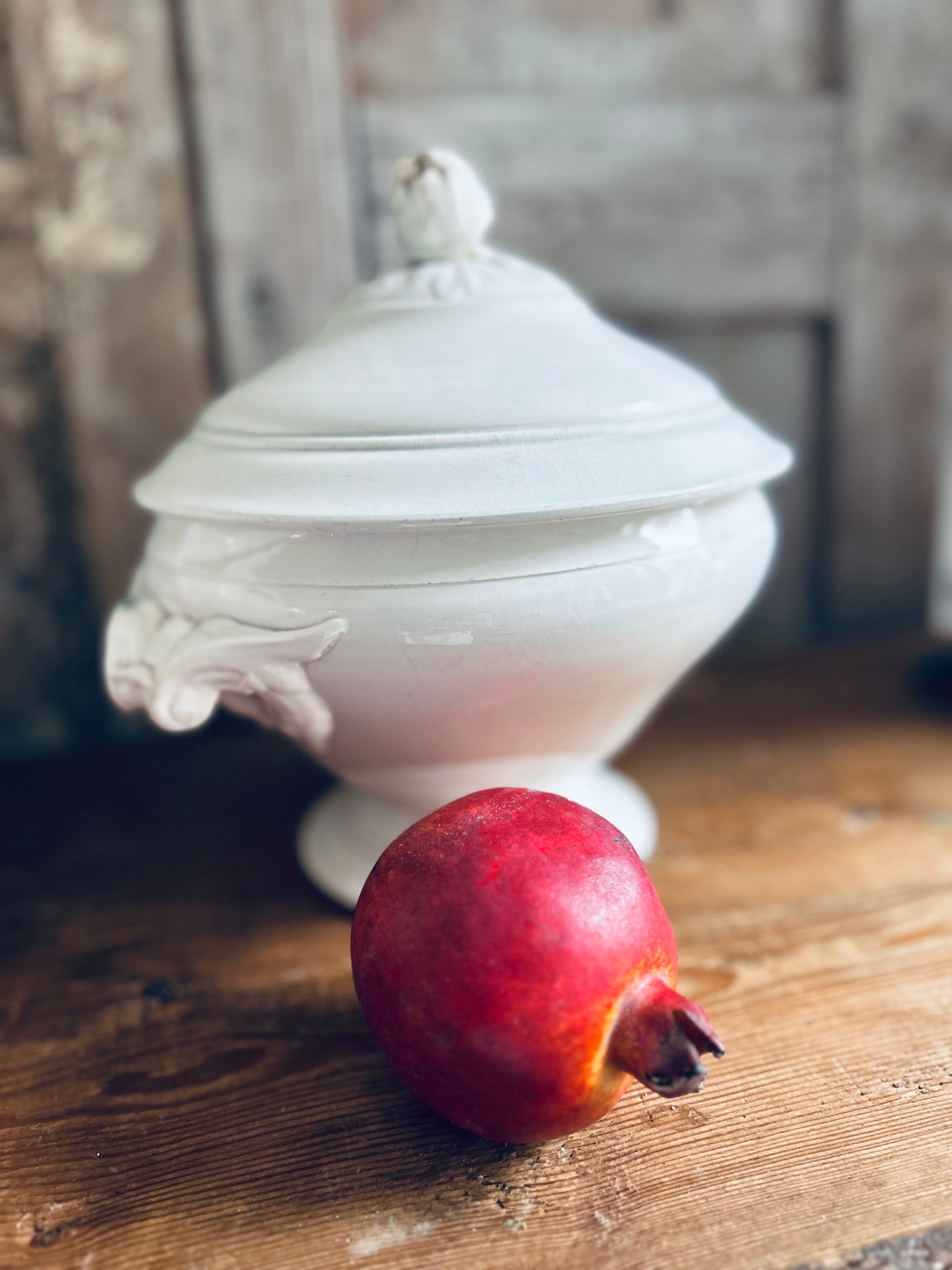 Old white french soupier