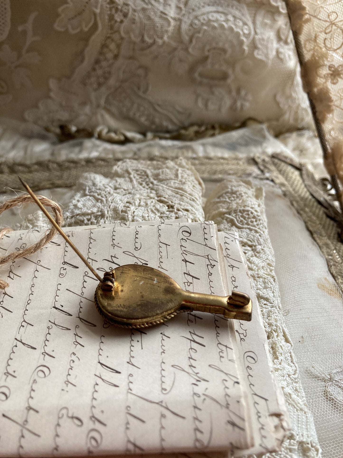 Vintage ukulele brooch