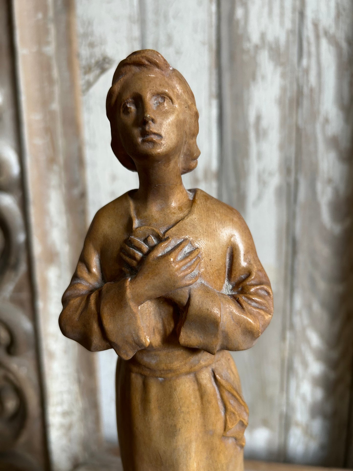 Antique french religious figure.