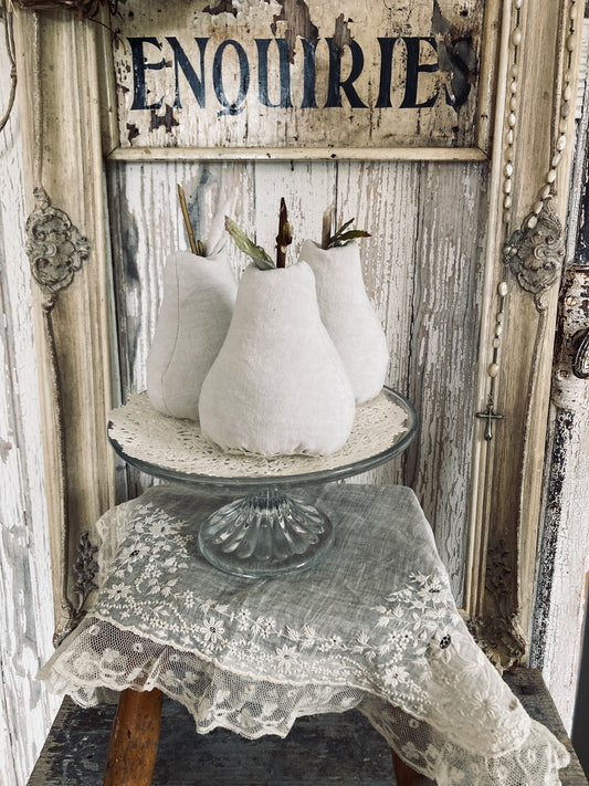 French linen lavender filled pears.