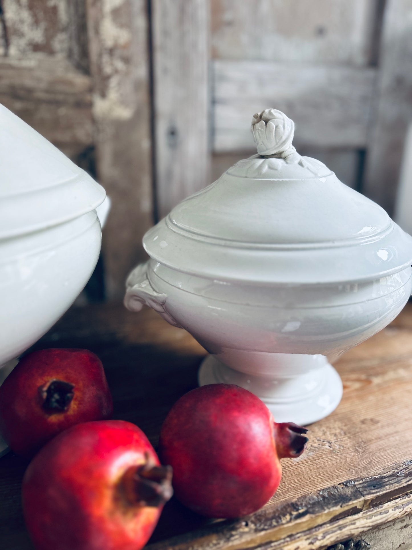 Old white french soupier