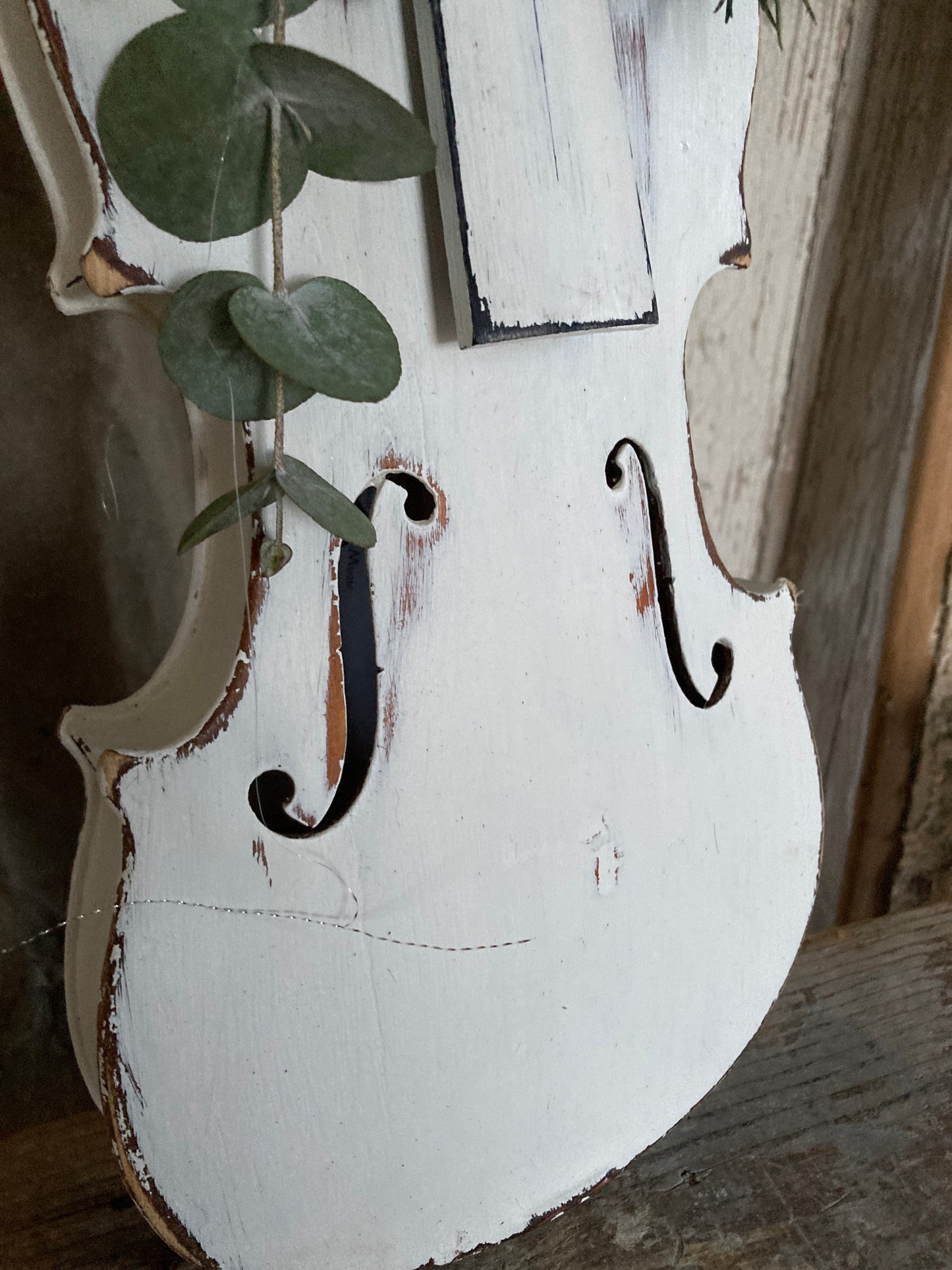 Painted violin.