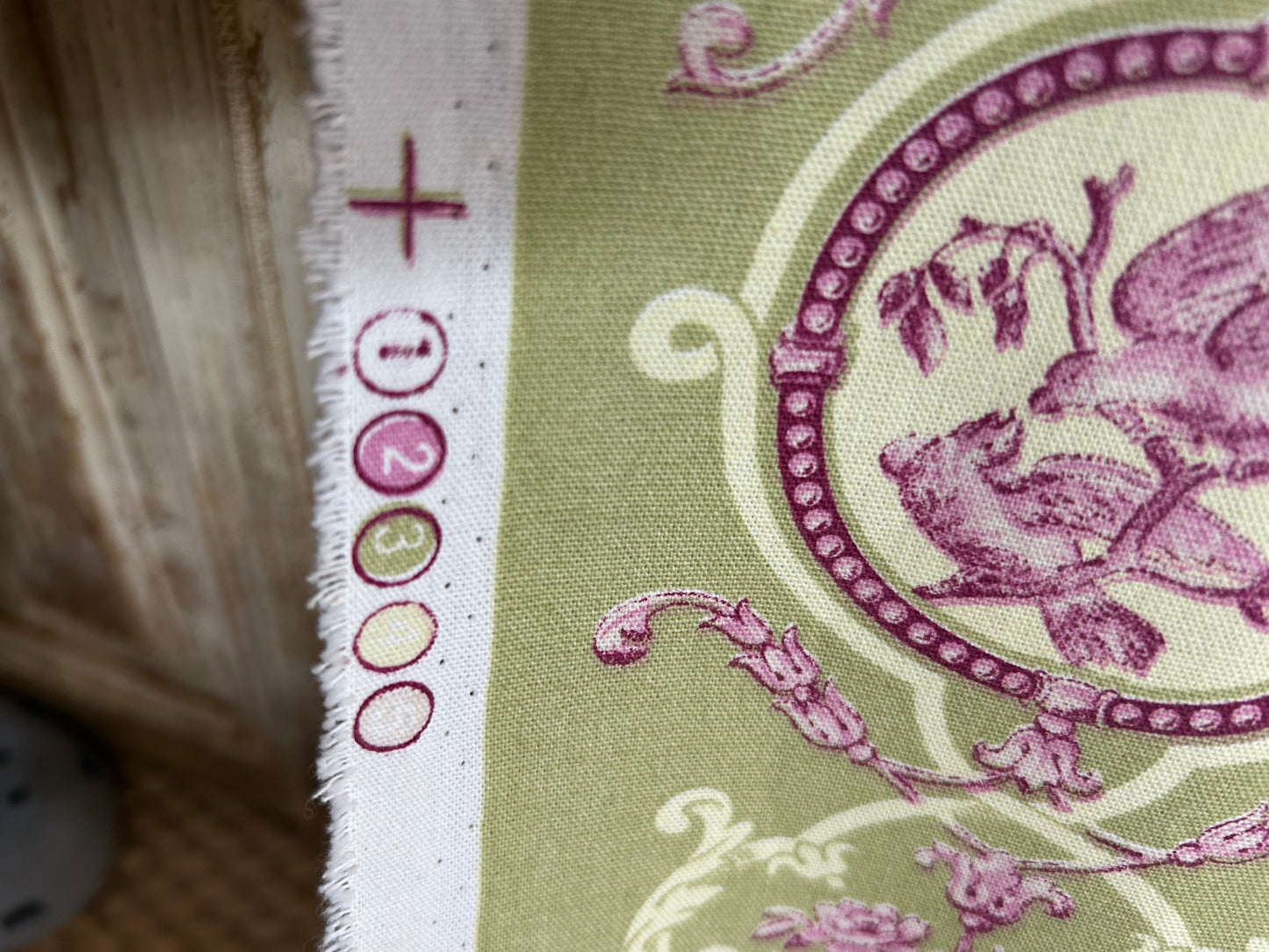 Massive panel of toile de jouy.