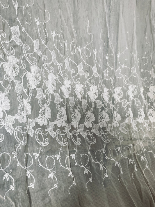 Hand embroidered beautiful French panel