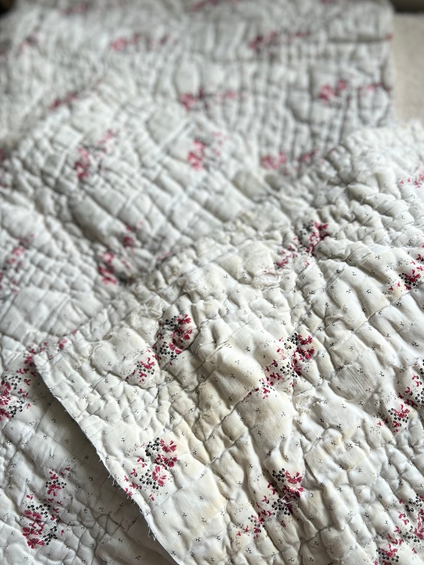 Nineteenth century french quilt pieces