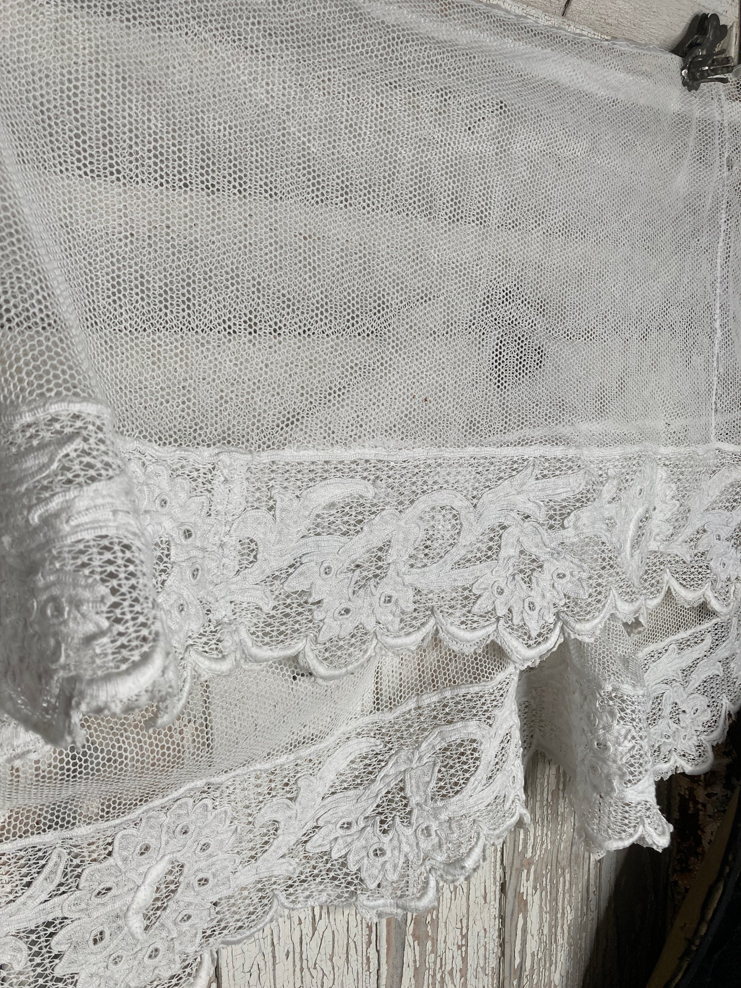 Antique white french panel