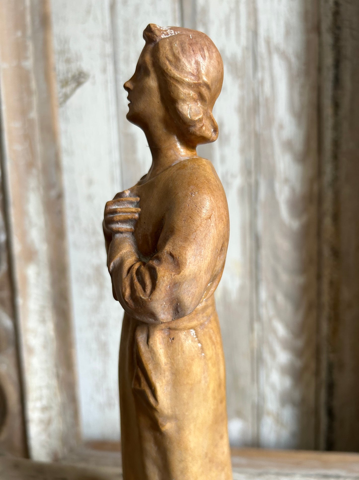 Antique french religious figure.