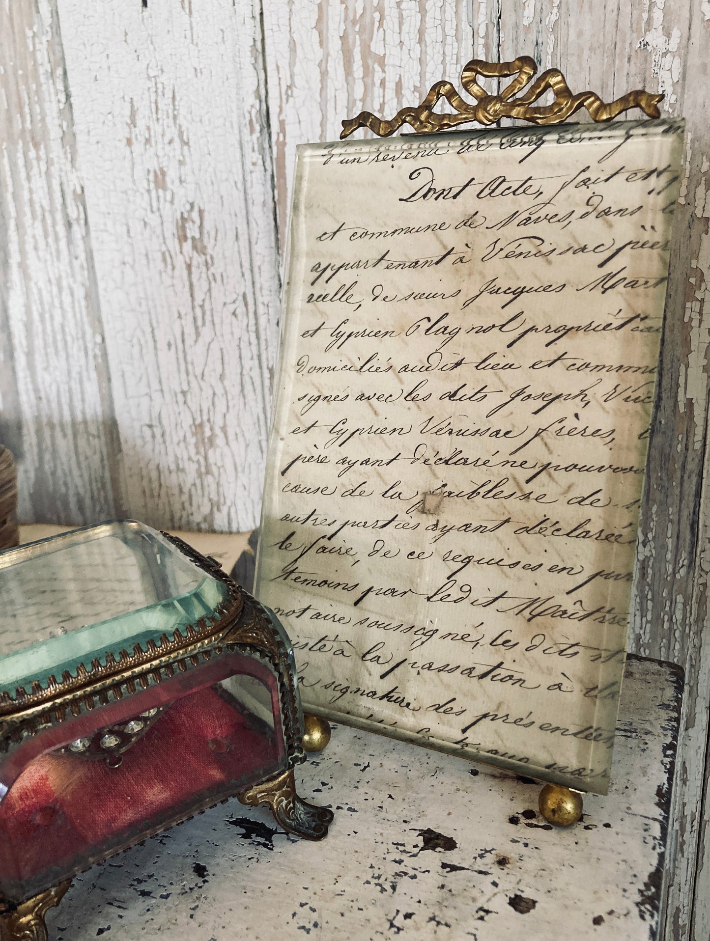 Nineteenth century square french casket.