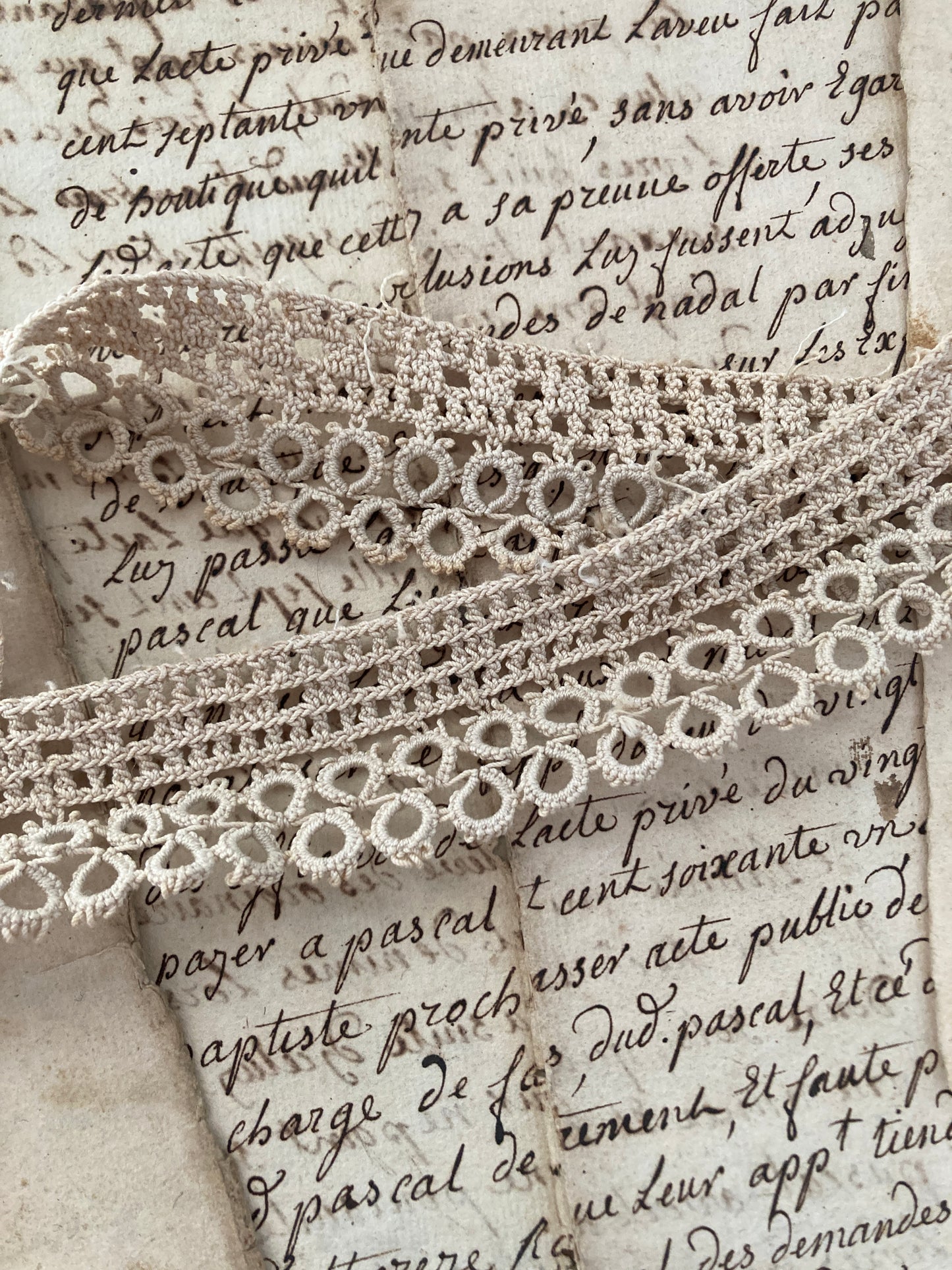 Antique french lace.