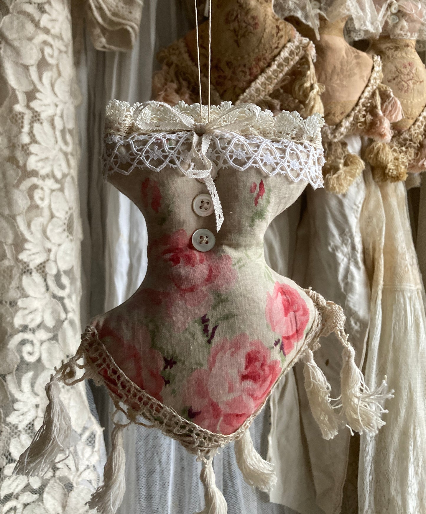 Mini lavender hanging corset