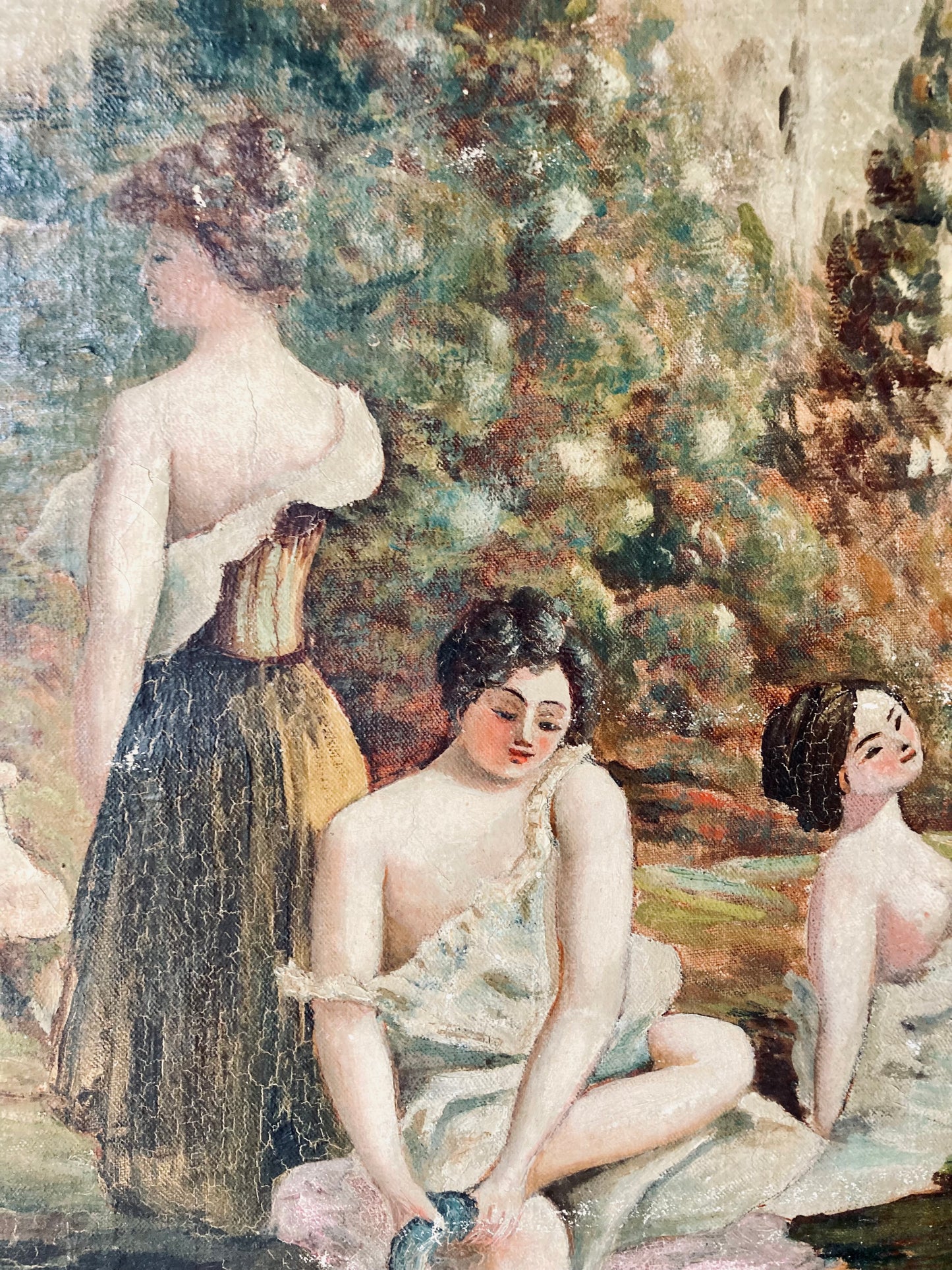 La Belle Epoque French nudes oil on canvas. 1912