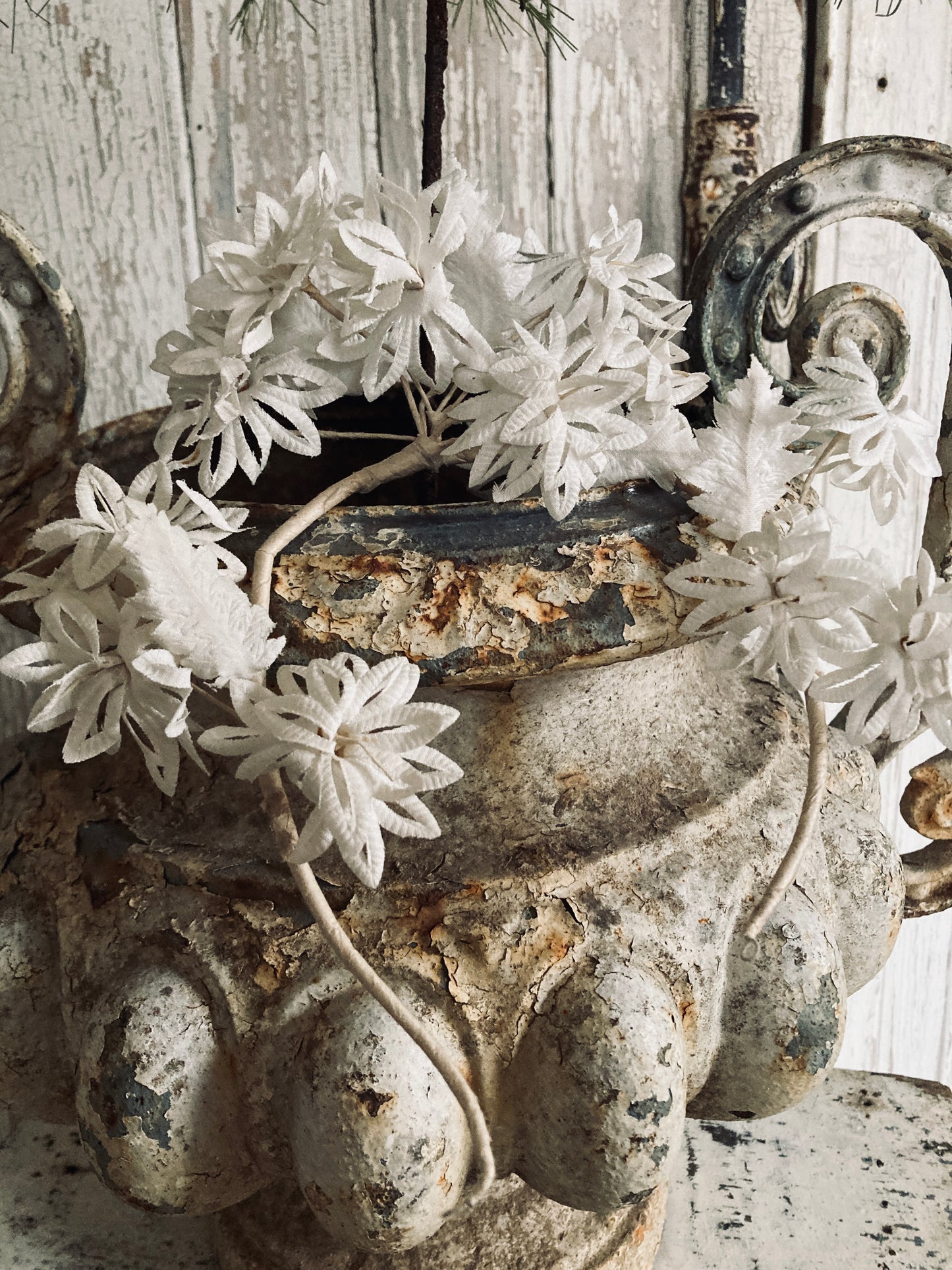 1910s antique french flower crown.