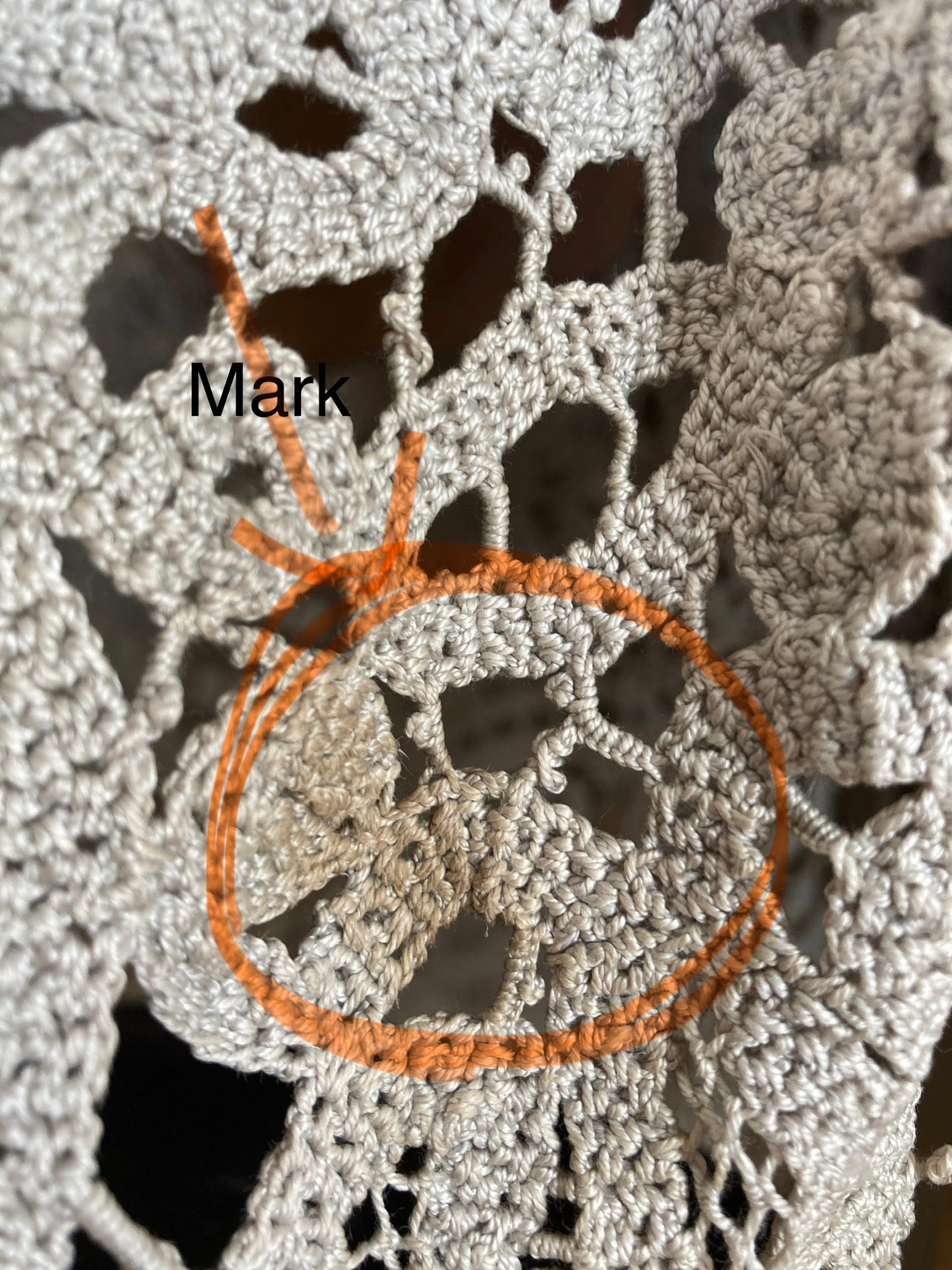 Glorious fine tapestry and crochet lace panelled table covering.