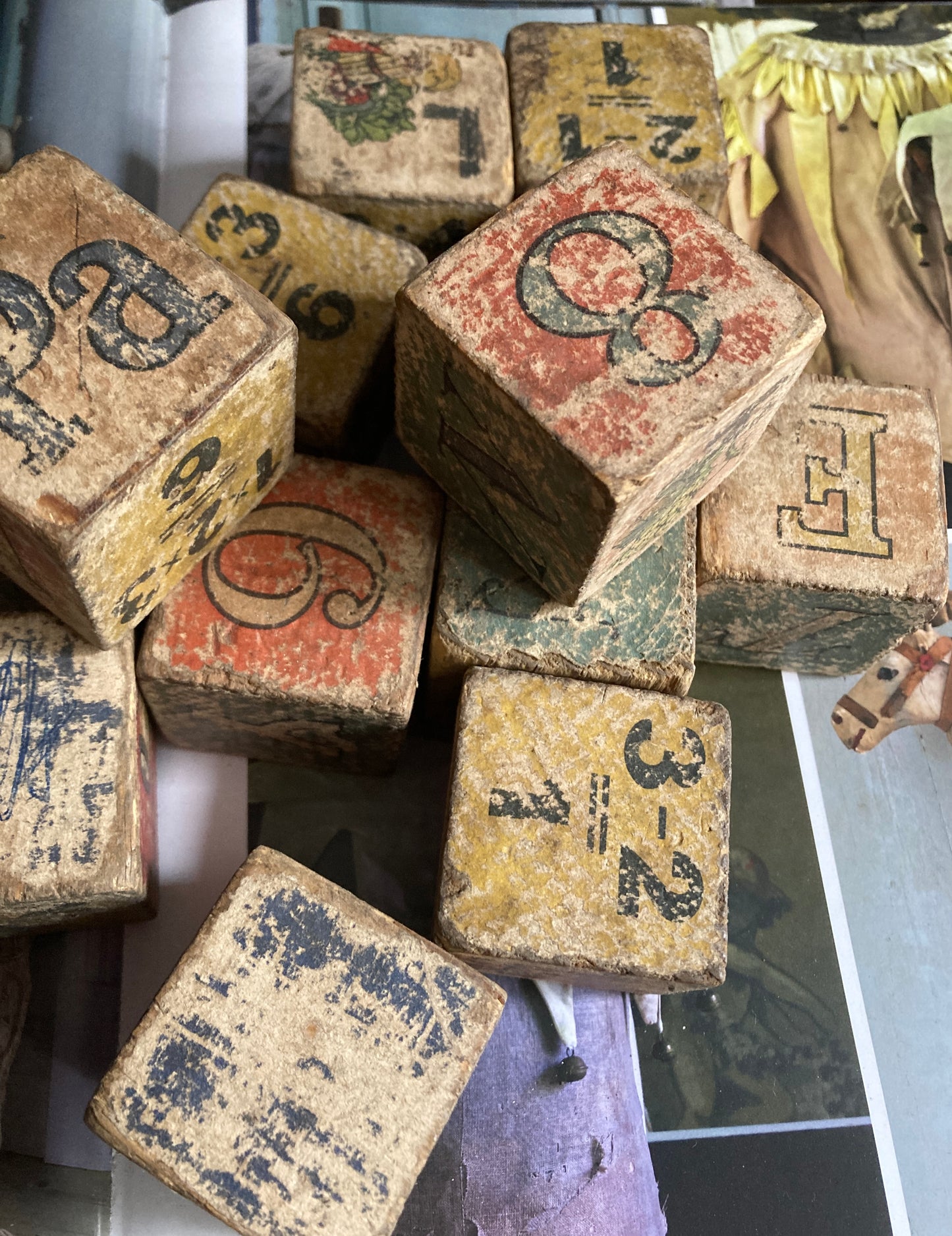 Antique french blocks