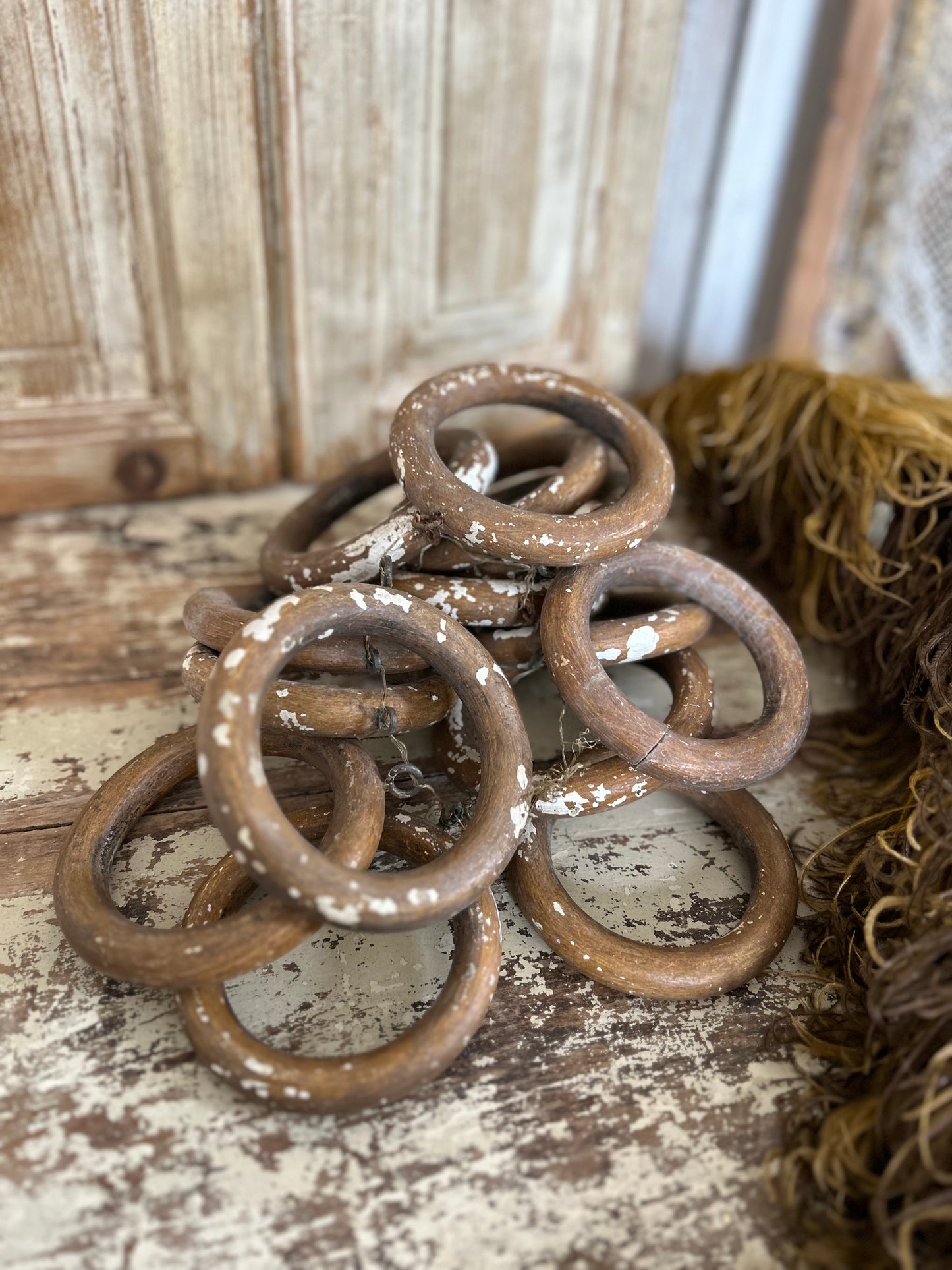 French large drape rings