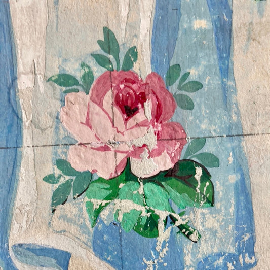 Roses on blue