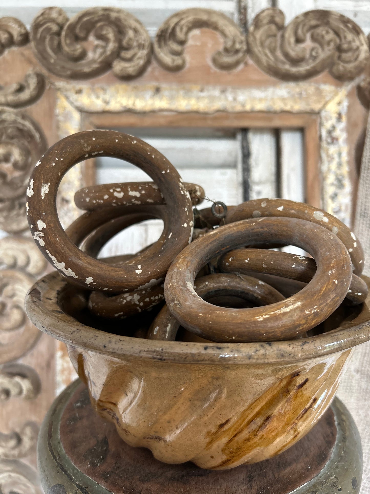 French large drape rings