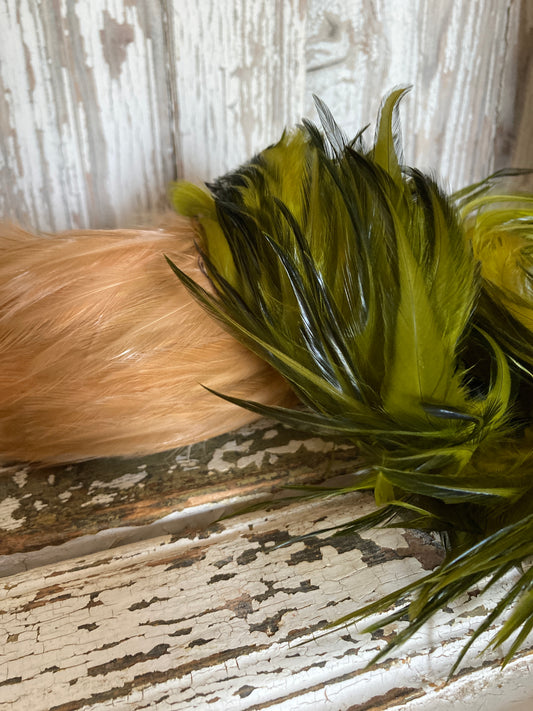 Three Paris millinery feather bands