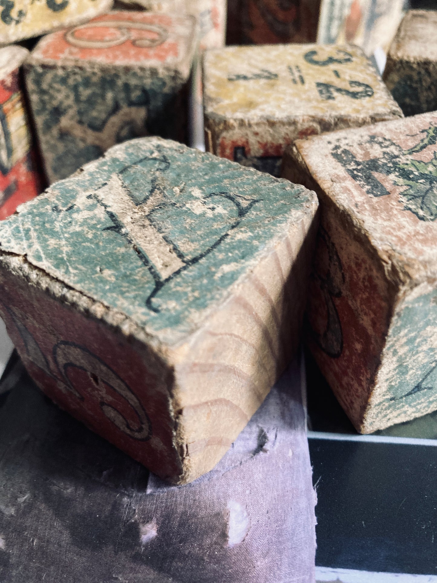 Antique french blocks