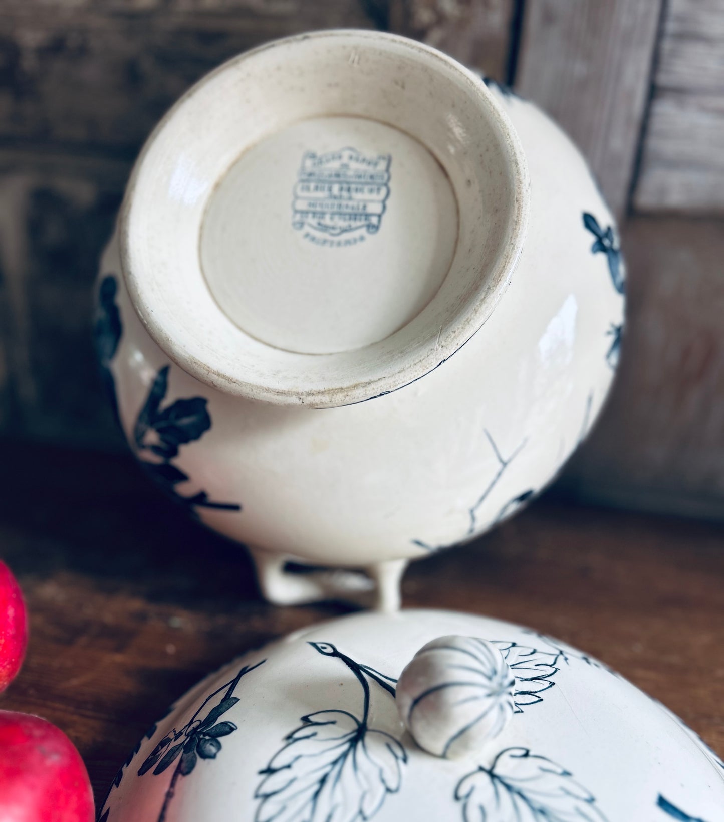 Large old french soupier. Highly decorative.