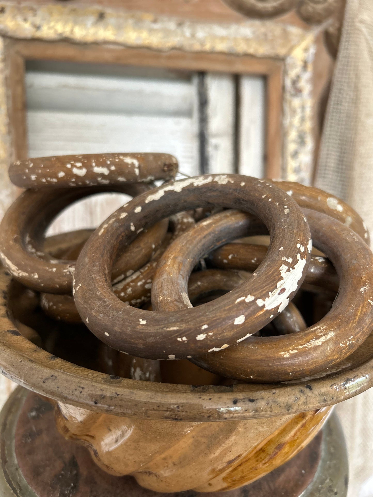French large drape rings