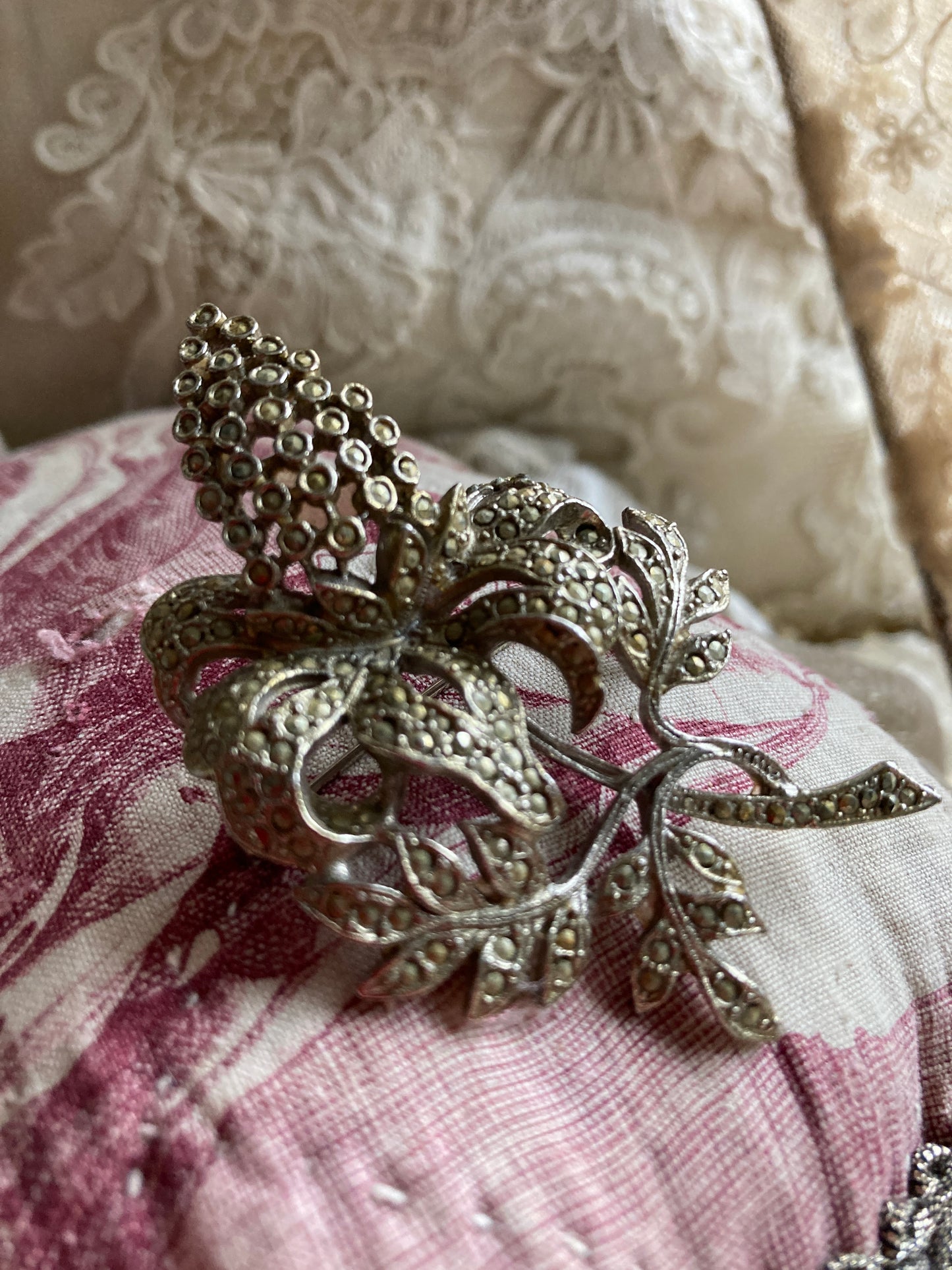 Vintage marcasite brooch