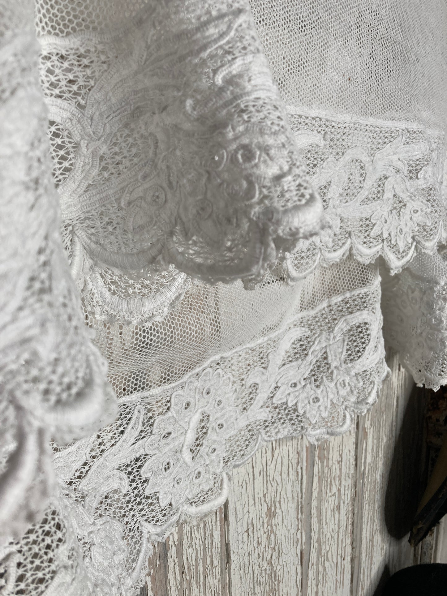 Antique white french panel