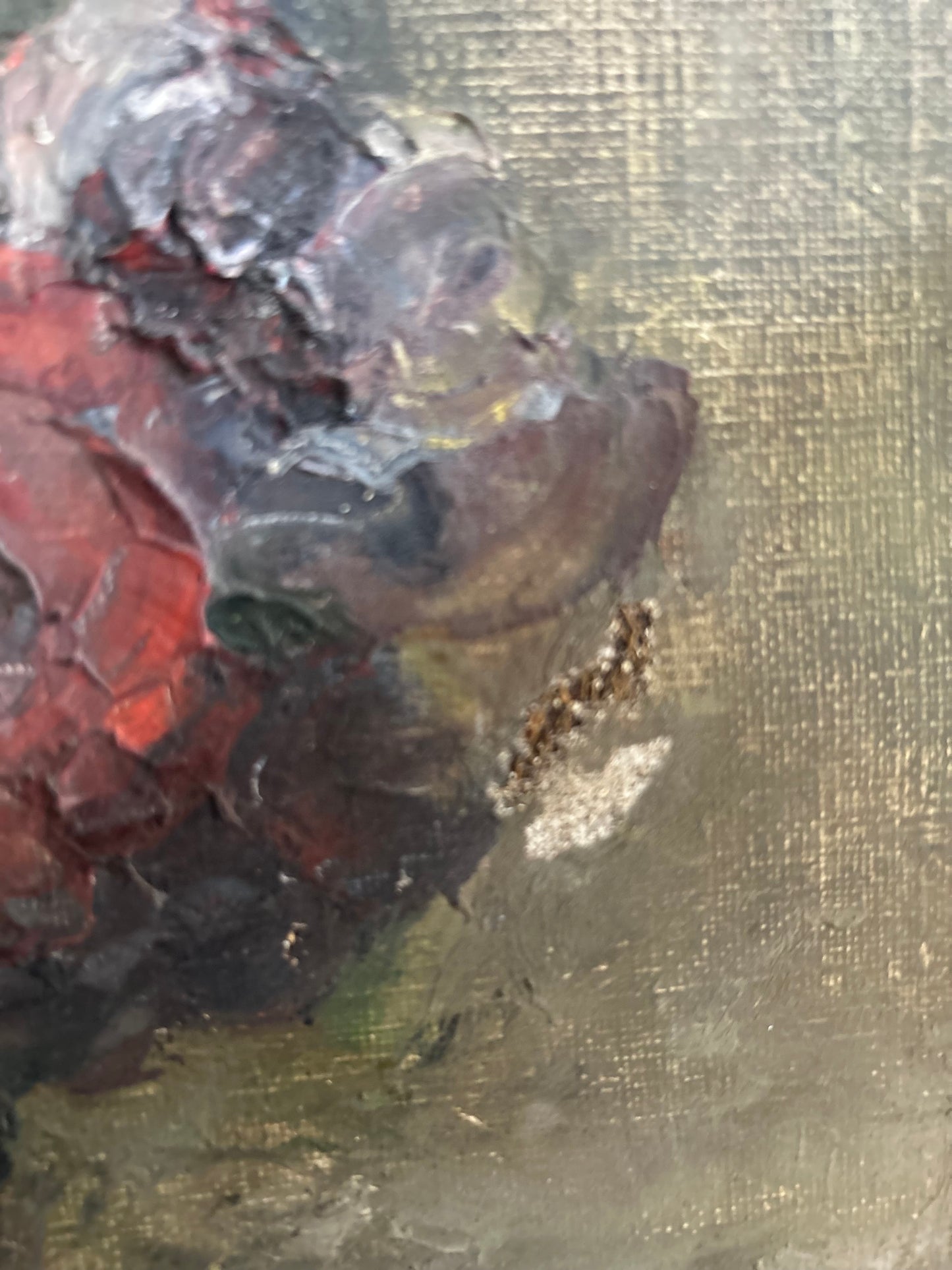 Impasto french peonies oil on canvas