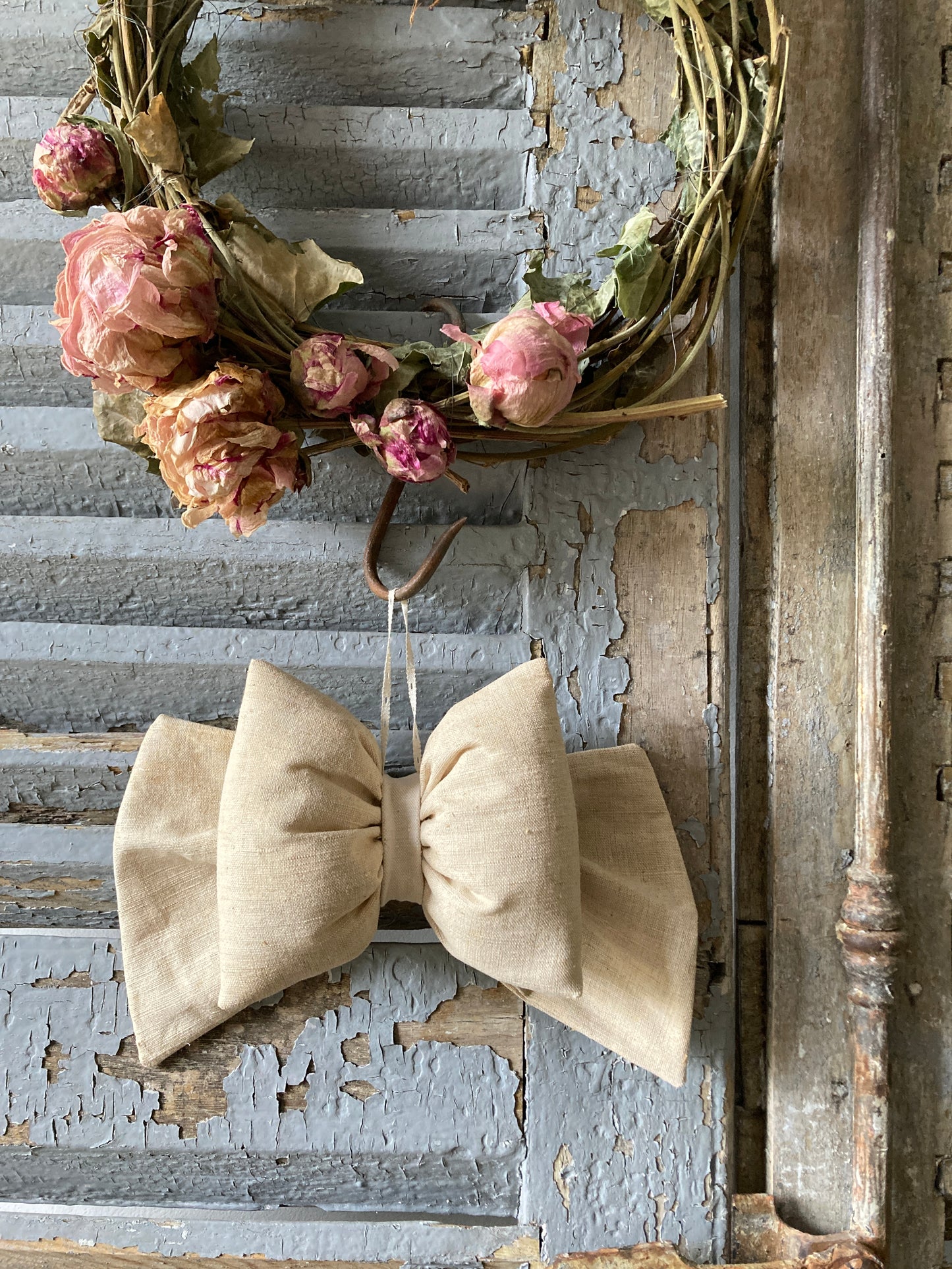 French antique textile bows