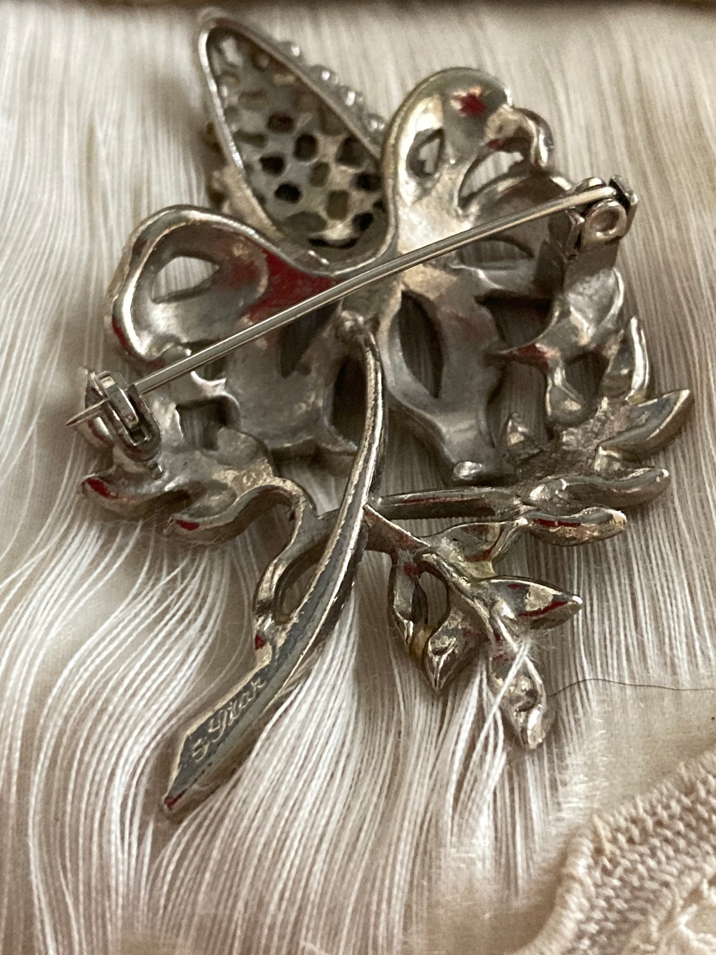 Vintage marcasite brooch