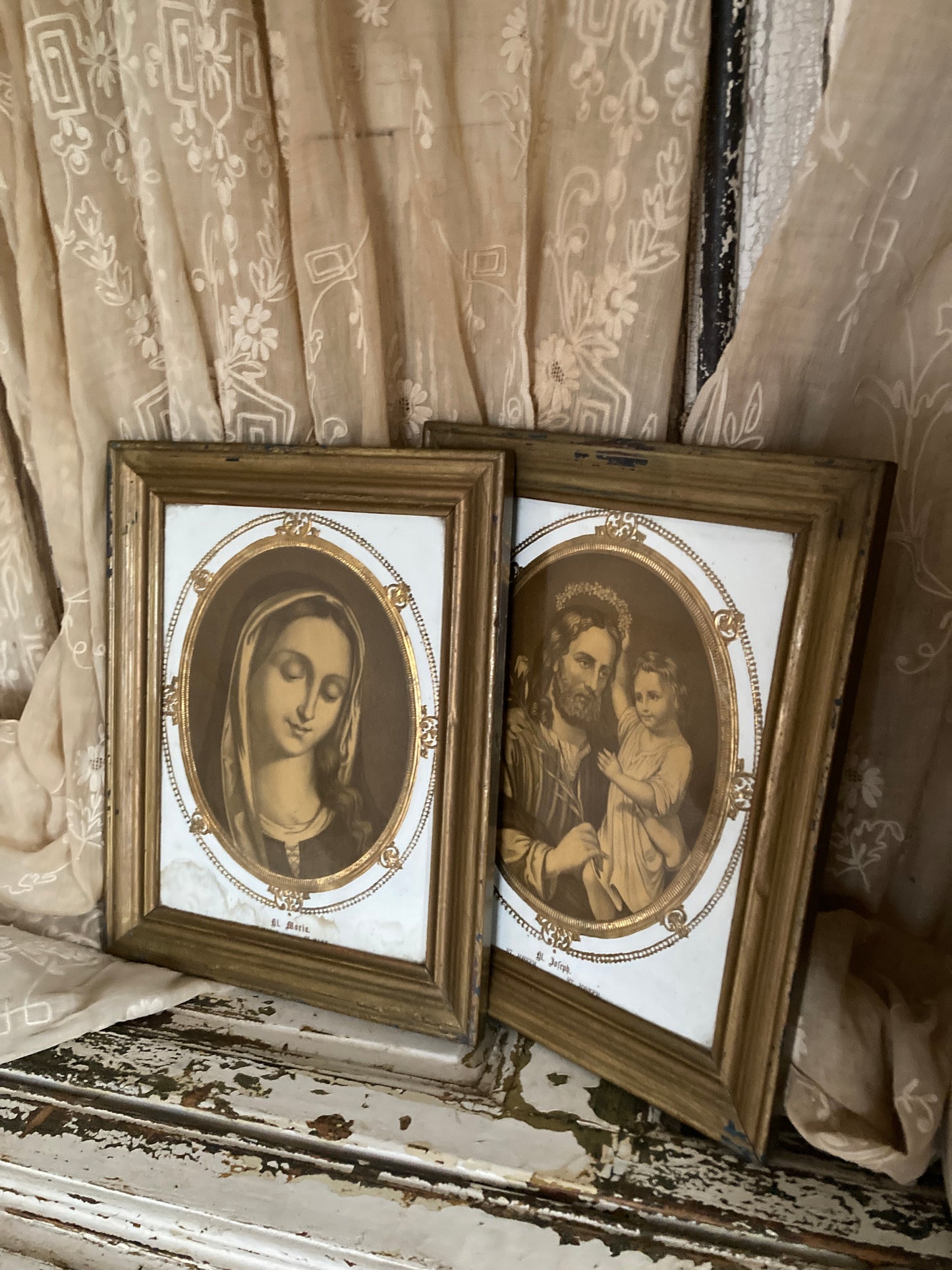 Pair of Nineteenth century french wall hangings.