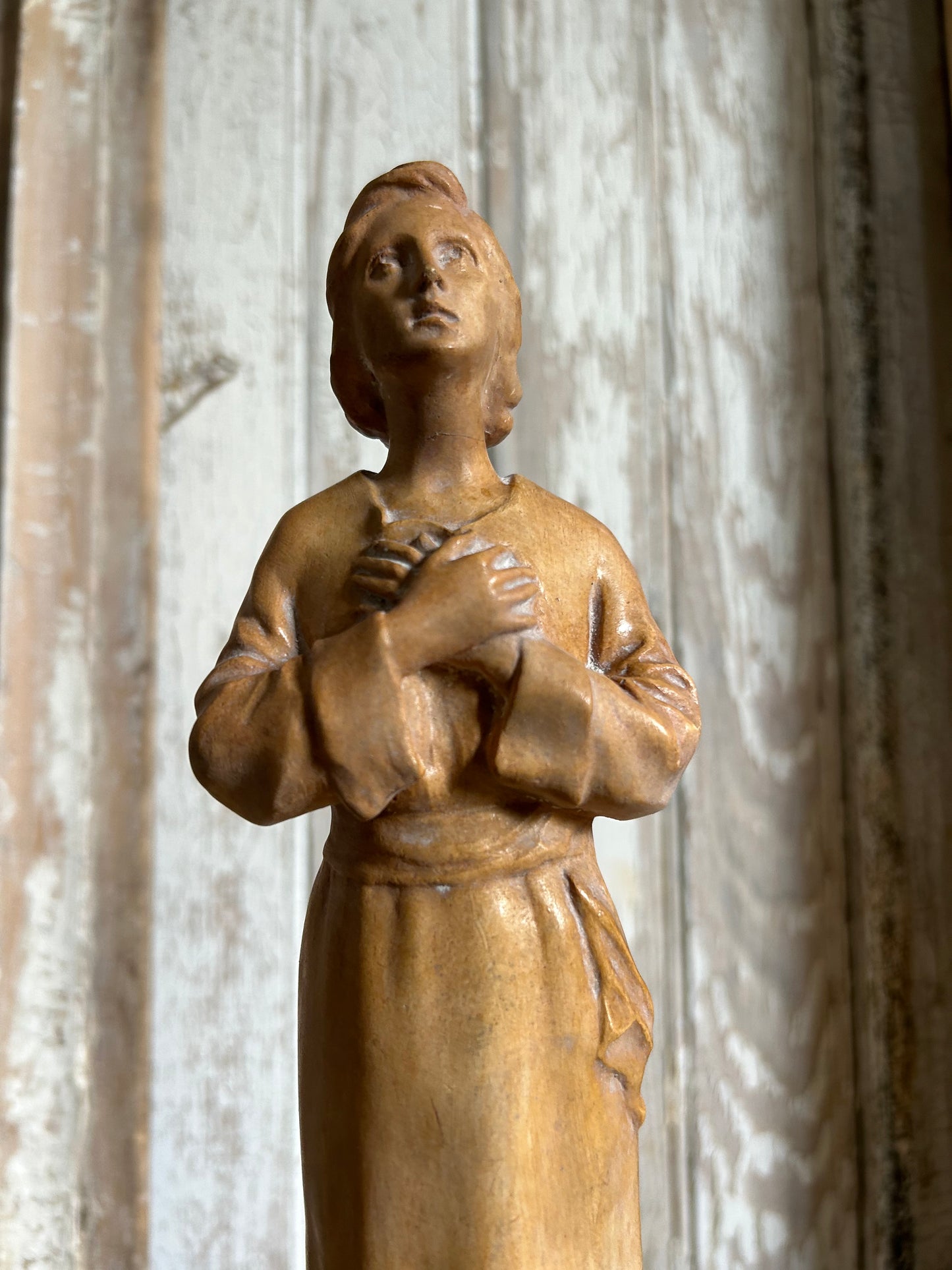 Antique french religious figure.