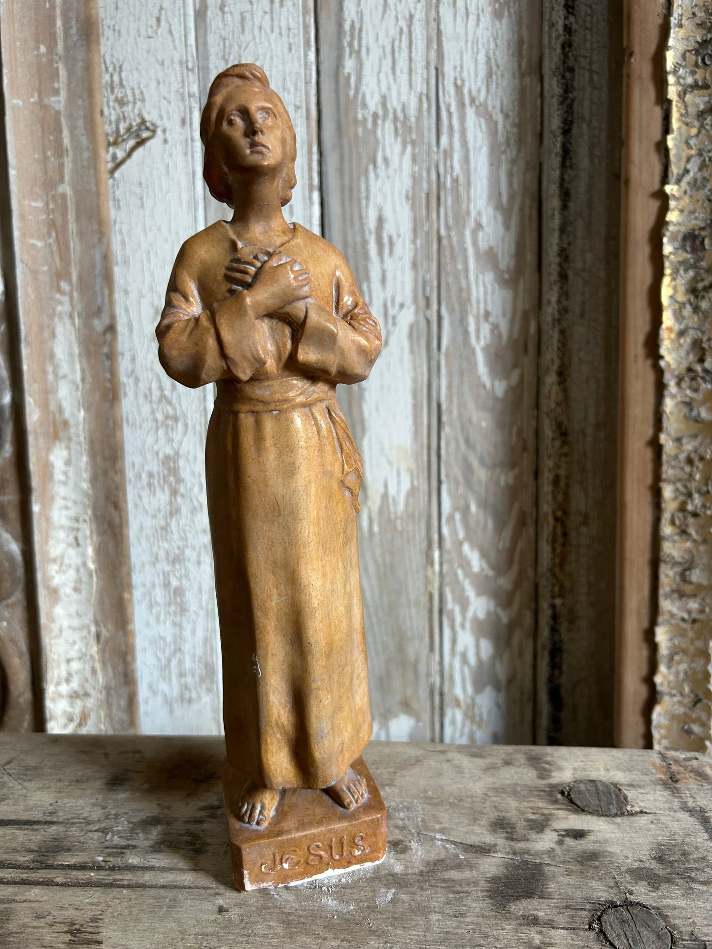 Antique french religious figure.