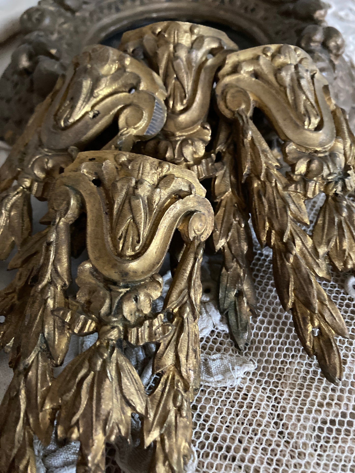 Pair of French antique ormulu mounts.